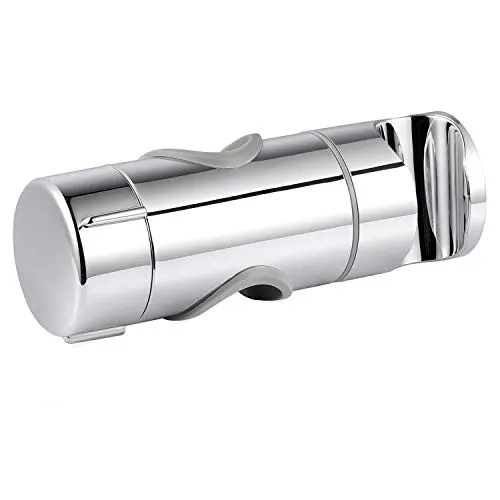 Universal Handbrause Halterung, Joyoldelf verstellbar Brausehalter, 90° Flexibel drehbar Duschhalterung für Slide Bar 19-25 mm Außen Durchmesser, ABS Grade Kunststoff, Verchromt