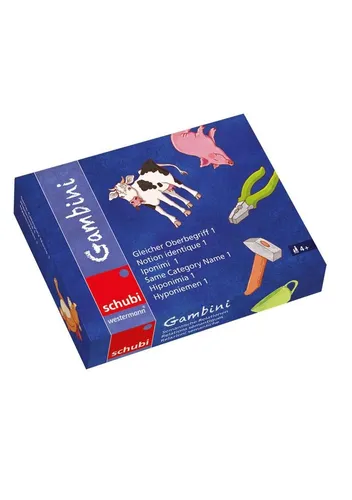 Gambini Gleicher Oberbegriff 1 - Sprachkurs - Entdecken Sie den Sprachkurs Gambini Gleicher Oberbegriff 1 für die Altersgruppe 4+. Ideal zum spielerischen Lernen von Sprache und Literatur. Inklusive ansprechender Inhalte für Kinder.