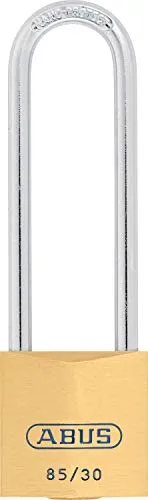 ABUS Vorhängeschloss Messing 85/30HB65 - mit hohem Bügel - für Kellertüren, Schuppen u. v. m. - wetterfest - gehärteter Stahlbügel - ABUS-Sicherheitslevel 5