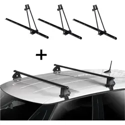 Fahrradträger Set ORION + Dachträger VDP EVO für Seat Toledo 2004-2009 - Gepäckträger Set mit 3x Fahrradträger und Dachträger VDP EVO, ideal für den Transport von bis zu 3 Fahrrädern. Einfache Montage und hohe Stabilität für alle Fahrradtypen.