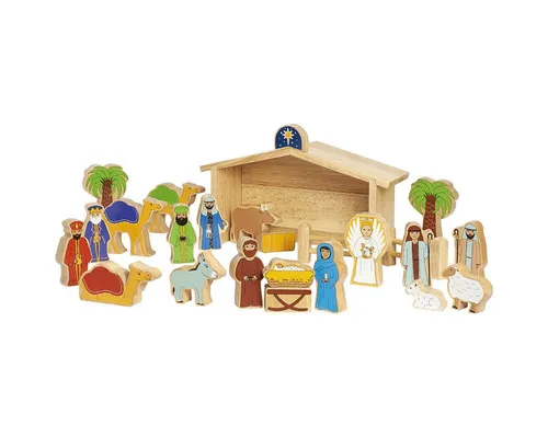 Krippe Große Weihnachtskrippe für Kinder.