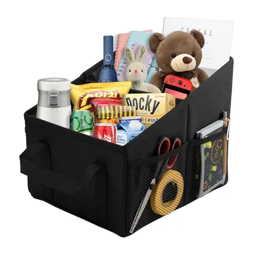 Kofferraum Organizer Klein Auto Organizer mit Griff und Netztaschen