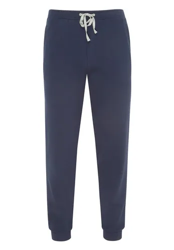 hajo Herren Homewear Hose - Jogginghose, uni Blau M - Herren-Stoffhosen mit exklusivem Klima-Komfort, bügelfrei und atmungsaktiv. Bequemer Rippbund und elastische Bündchen sorgen für perfekten Sitz.