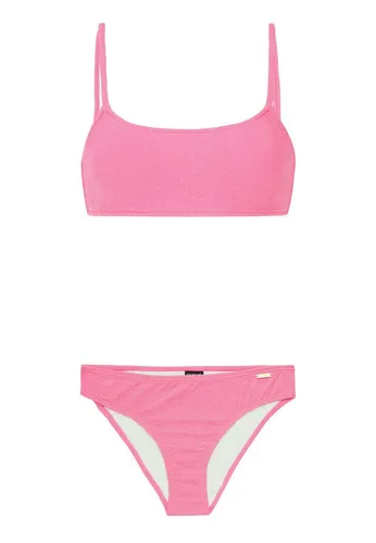 PROTEST Damen Bikini PRTDice bandeau - Der PRTDice Bralette-Bikini vereint stilvolles Design mit praktischem Klettverschluss für sicheren Halt. Die herausnehmbaren Polster bieten Flexibilität, während die mittlere Bedeckung für Komfort sorgt. Perfekt für modebewusste Wasserratten.
