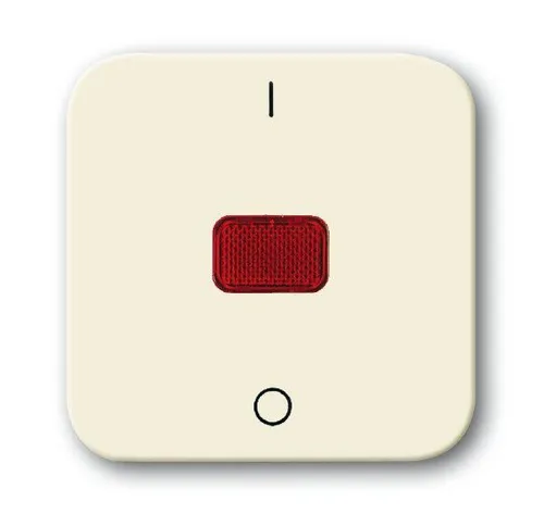 Busch-Jaeger 2508-212 Wippe 1-fach mit roter Kalotte und Aufdruck