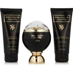 Afnan Souvenir Desert Rose Set - Geschenkset für Sie mit 100 ml EDP, Duschgel und Body Lotion - verführerischer Duft und luxuriöse Pflege für ein unvergessliches Erlebnis.
