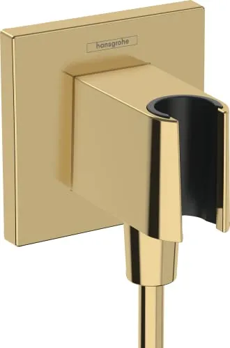 hansgrohe FixFit E Wandanschluss mit Brausehalter in gold von Hansgrohe