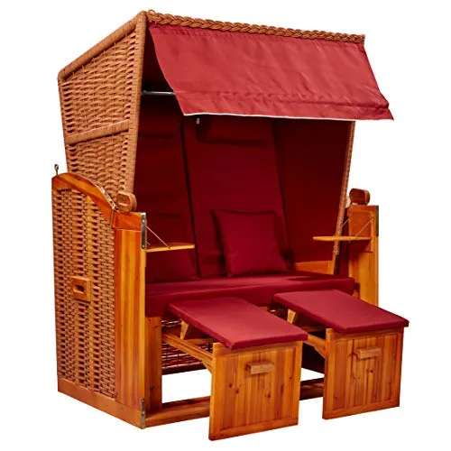 Webavita Strandkorb 2-Sitzer Sophia Ostsee Rot von intergrill