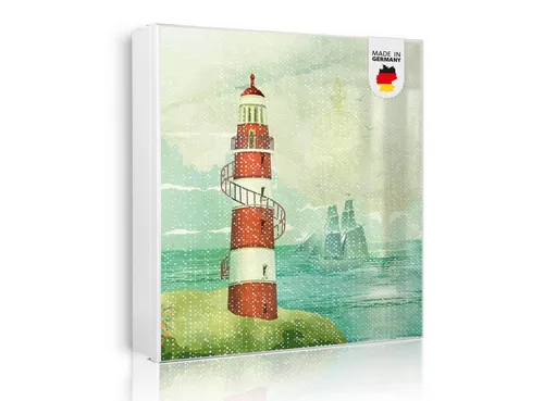 Banjado Großer Schlüsselkasten aus Glas 30x30cm mit 50 Haken