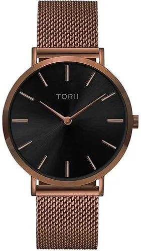 TORII Damenarmbanduhr D38DM.BD in klassischem braunem Fashion-Stil.