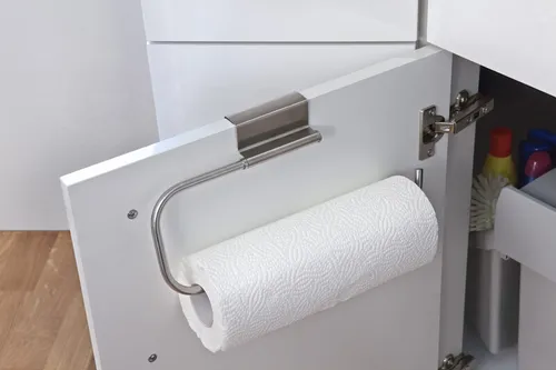 Küchenrollenhalter Edelstahl Türhänger - Praktischer Handtuchhalter aus Edelstahl, ideal für die Küche. Mit Türhänger-Design für platzsparende Aufbewahrung von Küchenrollen.