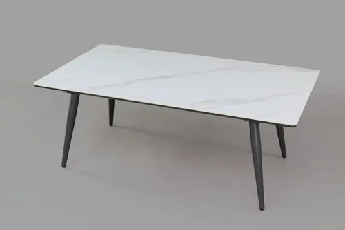 Moderner Couchtisch in Marmoroptik 110 cm