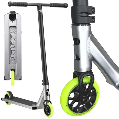 Blunt Colt S6 Complete Stunt-Scooter 84cm - Silber matt - Cityroller für Street und Park, leichtes Design mit nur 3,5 kg und hochwertigen Komponenten für präzise Kontrolle und einfache Tricks.