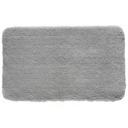 Kleine Wolke Badteppich Relax, Grau, 70x120 cm - Badteppich, rutschhemmend und perfekt für Fußbodenheizung geeignet, aus 100% Polyacryl für langanhaltenden Komfort.