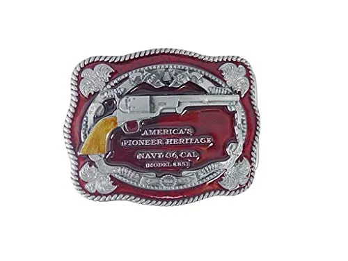 Buckle Gürtelschnalle Gürtelschließe Westernbuckle Navy Colt lizensiert