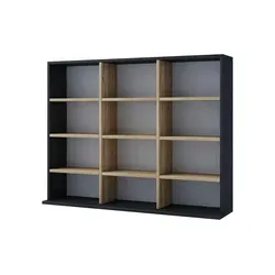 Standregal Megosa - Mehrfarbig, 12 Fächer - Regal mit modernem Design, bietet viel Stauraum in 12 Fächern und hat eine pflegeleichte Oberfläche. Ideal für jeden Raum!