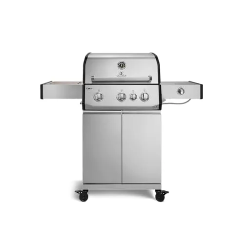 BURNHARD® Gasgrill FRED Deluxe mit 4 Brennern von Burnhard