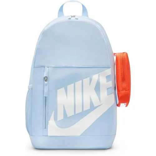 Nike Elemental Big Kids' Backpack (20L) - Vielseitiger Rucksack für Kinder mit 20 Litern Volumen. Das große Hauptfach bietet ausreichend Platz für Bücher, während die praktischen Taschen für Kleinigkeiten und eine Wasserflasche sorgen. Ein besonderes Highlight ist das coole Federmäppchen im Schuhkarton-Design.