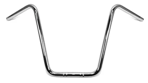 Zoll (25,4mm) Lenker Ape Hanger 38cm Verchromt kompatibel mit Harley-Davidson 1