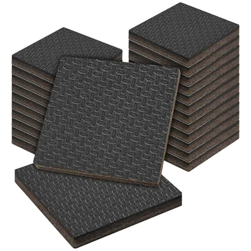 Yonality 24 stück Filzgleiter Selbstklebend, 7 mm Dicke Möbel Filzgleiter, Möbelgleiter Filz selbstklebend mit Klebkraft, für Möbelfüße, Stuhlbeine, Hartholzböden, Bodenschutz und Kratzschutz