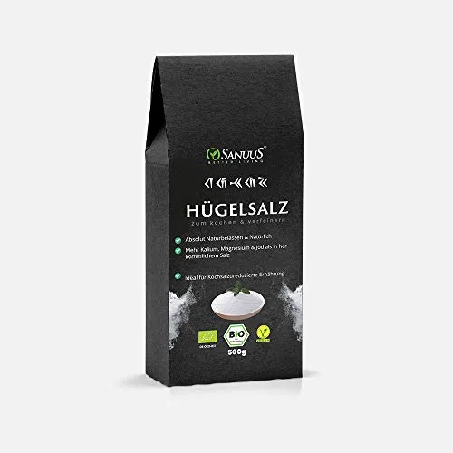 500g Natürliches Gourmet Hügel Salz Blutdrucksalz naturbelassen zum Kochen und Backen mit super Geschmack
