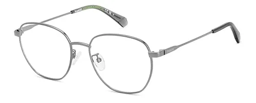 Produktbild POLAROID Brille mit Sehstärke für Herren optional mit Sonnenbrillentönung oder Blaulichtfilter, Rechteckig, gefertigt aus Metall, Modell: PLD D509/G (inklusive Brillenetui)