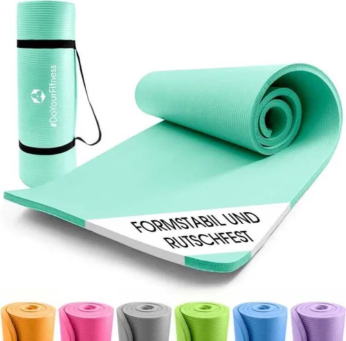 DoYourFitness Yogamatte – Rutschfeste Fitnessmatte mit Tragegurt - Sportmatte für Yoga, Gymnastik & Co., ideal für drinnen und draußen. Rutschfest und dämpfend für maximalen Komfort bei allen Übungen.