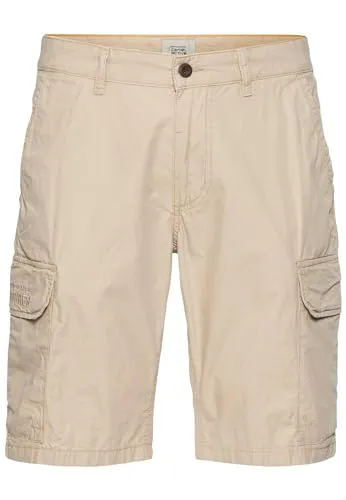 Camel Active Cargoshorts für Herren - Größe W40 - Wanderhosen in Beige, aus 100% Baumwolle, ideal für Outdoor-Aktivitäten mit praktischen Cargotaschen und bequemer Passform.