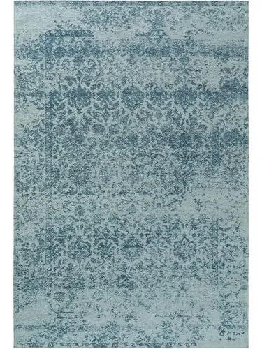 benuta Teppich Tosca - Rechteckiger Ethno-Stil Teppich in Blau - Teppich für Wohnzimmer, Kunstfaser, strapazierfähig und pflegeleicht, ideal für stark beanspruchte Bereiche.