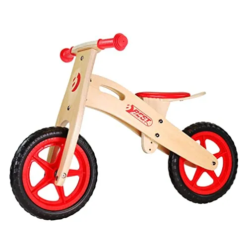 BEST SPORTING Laufrad für Kinder ab 2 Jahren - Hochwertiges Holzlaufrad mit 10 Zoll, höhenverstellbar und EVA-Schaum-Reifen für sicheres Fahren – fördert Motorik und Gleichgewichtssinn.