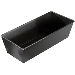 Dr.Oetker Kastenform Backfreude, Schwarz, Metall, 1,5 L, 11.5x7x25 cm, antihaftbeschichtet, leicht zu reinigen, hitzebeständig, schadstofffrei, Backen, Backformen, Kastenformen