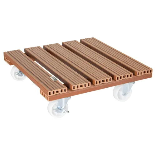 Pflanzenroller WPC 38,5x38,5 cm terracotta von Wagner-System