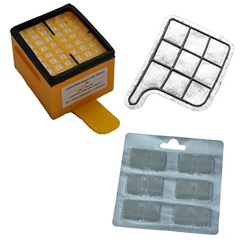 FSProdukte Filterset kompatibel mit Vorwerk 135, 136 beinhaltet 1 Hepa Mikro Hygienefeinfilter, 1 Motorschutzfilter, 6 Duftpatronen