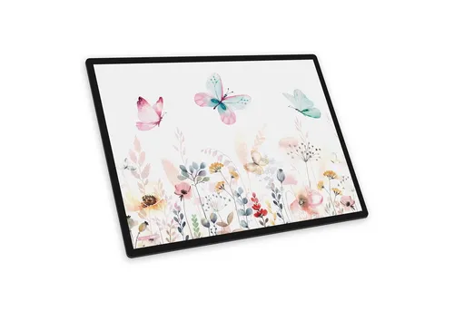 itenga Schreibtischunterlage itenga Schreibunterlage Motiv Schmetterling