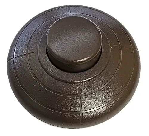 Fußschalter mit Schraubkontakten, Schalter, braun, 2 A 250V, für 3-adriges Kabel