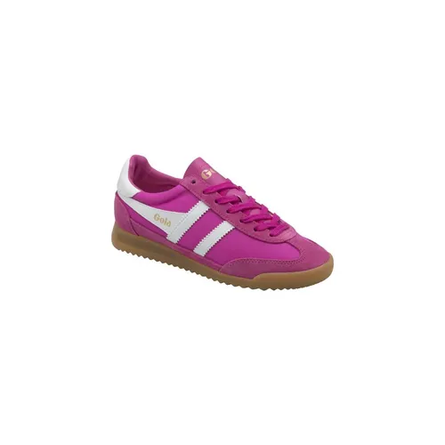 Gola Sneaker Tornado 2025 Damen - Pink/Weiß, Größe 40 (US 9) - Stylische Sneaker von Gola mit leichter Keilgummisohle und strapazierfähigem Nylon-Obermaterial. Ideal für modebewusste Damen, die klassischen Old-School-Style lieben.
