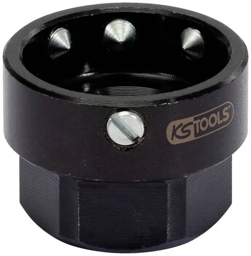 KS Tools 3310623 Schneideisenhalter - Gewindeschneidwerkzeuge, universal einsetzbar für runde Schneideisen, ideal für schwer zugängliche Bereiche dank schlanker Bauform und wahlweise Antrieb über Stecknuss oder Verlängerung.