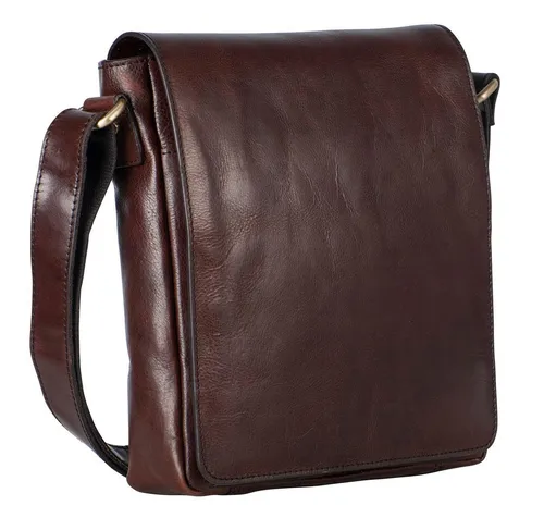 Leonhard Heyden Cambridge Messenger Bag S Redbrown - Hochwertige Leder Messenger-Bag für stilvolle Organisation, ideal für den Alltag. Mit vielen Fächern und kompakten Maßen von 24 x 28 x 6,5 cm.
