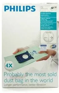 Philips FC8022/04 S-bag HEPA Staubsaugerbeutel von Philips