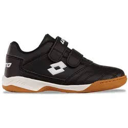 Lotto Hallenschuh - nicht-färbende Sohle schwarz 29 EU - Sneaker mit nicht-färbender Sohle, ideal für Hallensport. Verstellbare Klettverschlüsse bieten optimalen Halt und Komfort.