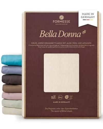 Formesse Bella Donna Alto Spannbettlaken - Hochwertiges Jersey-Spannbettlaken für Boxspring-Matratzen bis 45 cm Höhe, besonders weich und anschmiegsam, made in Germany.