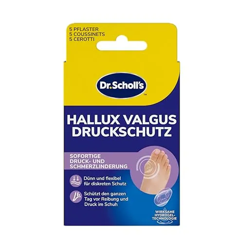 Dr. Scholl’s Hallux-Valgus Druckschutz mit Hydrogel Technologie, 5 Stück