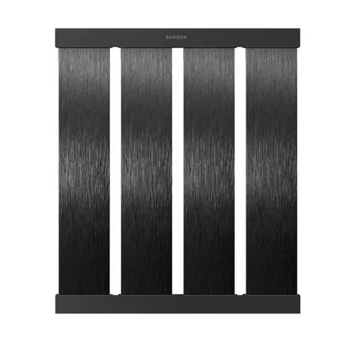 Schock 629726S - Design Abtropfgitter aus gebürstetem Schwarzmetall - Zubehör für Küchenspülen, stilvolles Abtropfgitter aus Aluminium für eine elegante Küche, ideal für Auflage- und flächenbündige Spülen.