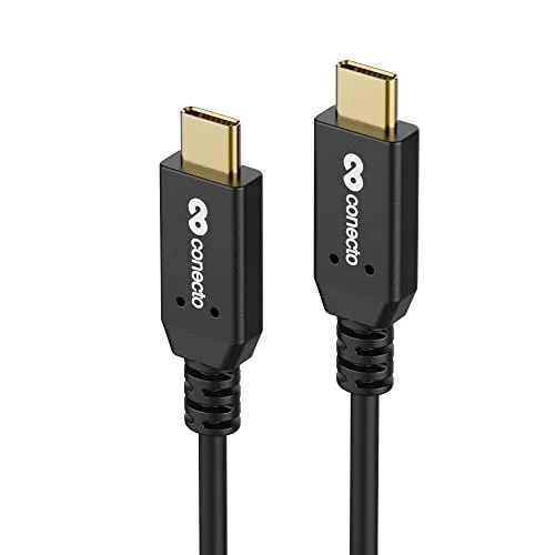 USB-C auf USB-C Daten- und Ladekabel - USB 3.2 Gen 2x1, 100W PD - schwarz - 0,50m