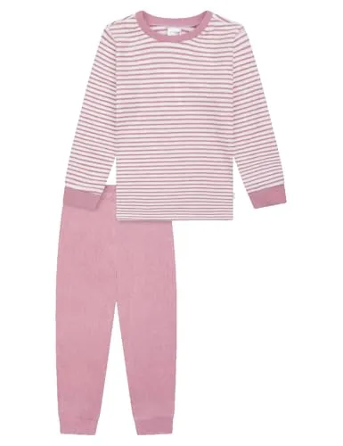 Schiesser Mädchen Schlafanzug Set Pyjama - Schlafanzüge für Mädchen aus warmer Frottee- und Fleece-Qualität, ideal für kuschelige Nächte, Größen 92 bis 140.
