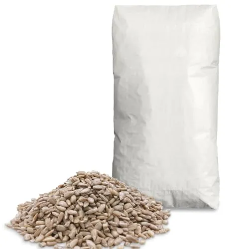 Supravit Sonnenblumenkerne Vogelfutter 25kg geschält I Frische ölhaltige Kerne aus besten Anbaugebieten | aus letzter Ernte | Ganzjahresfutter für heimische Wildvögel