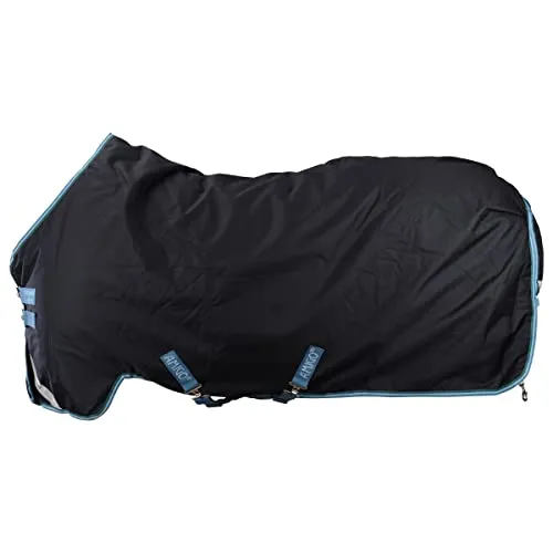 Horseware Amigo Bravo 12 Original Lite 100 g - Navy/Turquoise - Reit- & Pferdebedarf: Wasserdicht und atmungsaktiv mit 1200D Polyester, ideal für optimalen Komfort und Schutz Ihres Pferdes.