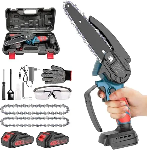 ponoseu Mini-Kettensäge mit Akku