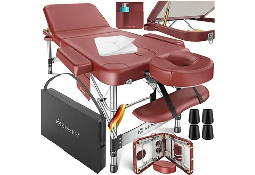 KESSER® Mobile Massageliege - Klappbar & Höhenverstellbar - Massageliegen für höchsten Komfort: Diese klappbare Liege bietet flexible Nutzung und individuelle Höhenanpassung für optimale Entspannung bei Massagen und Schönheitsbehandlungen.
