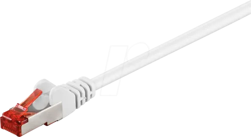 GOOBAY 95511 - Cat.6 S/FTP PiMF Patchkabel, CCA, weiß, 3 m